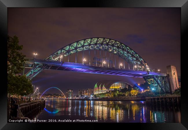 The Tyne Bridge, Newcastle Gateshead Framed Print by Robin Purser