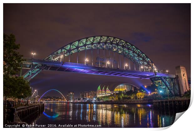 The Tyne Bridge, Newcastle Gateshead Print by Robin Purser