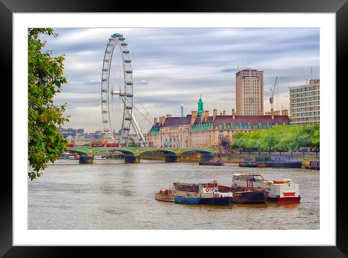 City View London Framed Mounted Print by Clive Eariss