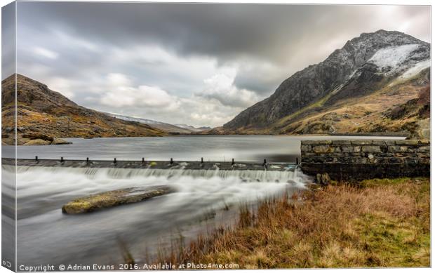 Tryfan Mountain Wales Canvas Print by Adrian Evans