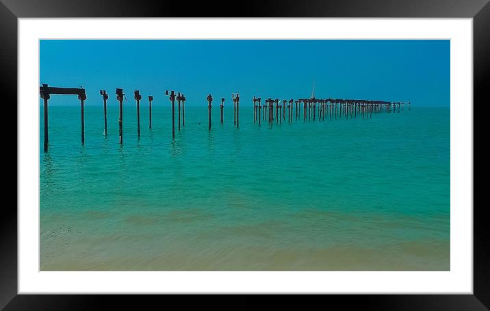 Alappuzha Blue Framed Mounted Print by Annette Johnson