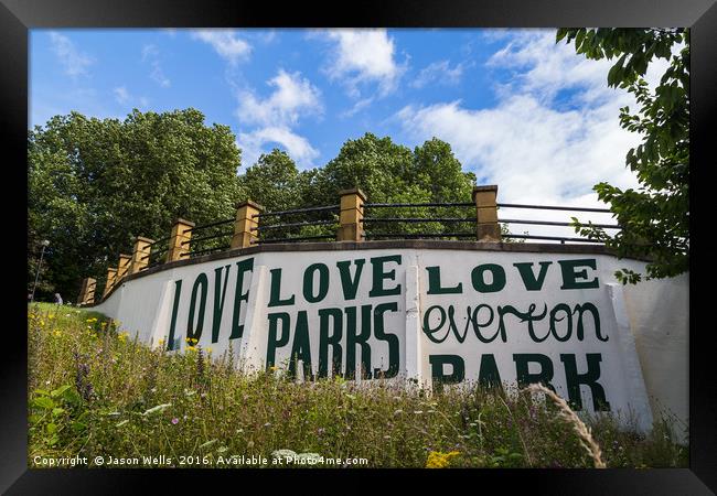 Love Everton Park Framed Print by Jason Wells
