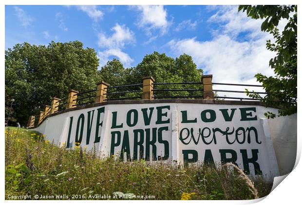 Love Everton Park Print by Jason Wells