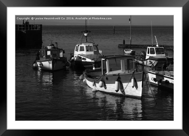 Lynmouth Harbour, Devon Framed Mounted Print by Louise Heusinkveld