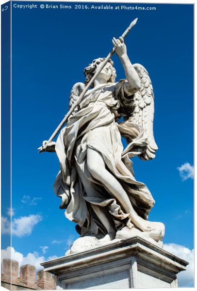 Angel with the Lance Canvas Print by Brian Sims