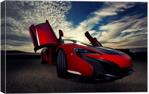 Mclaren 650s Can-am Canvas Print by mike Davies