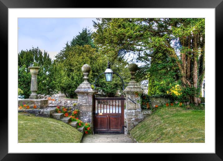 The Front Gate . Framed Mounted Print by Irene Burdell