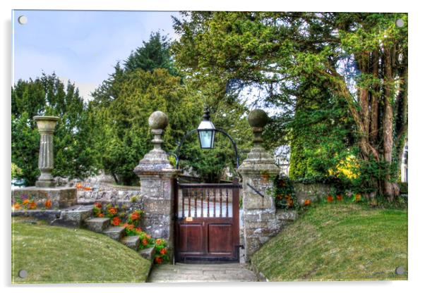 The Front Gate . Acrylic by Irene Burdell