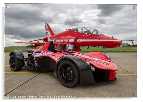 Red Arrows BAC Mono Acrylic by Keith Campbell