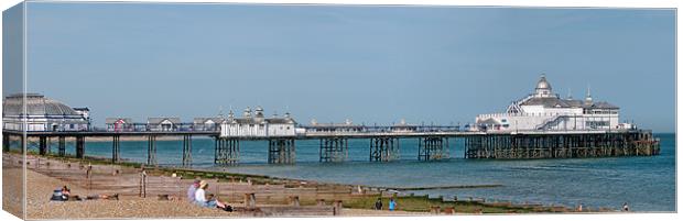 Eastbourne Pier - Panorama Canvas Print by Ann Garrett