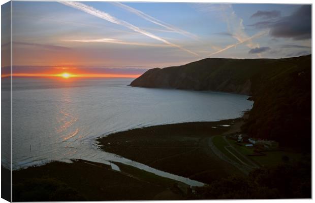 Lynmouth Bay Sunrise Canvas Print by graham young