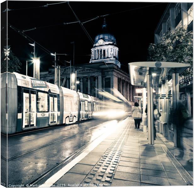 Nottingham At Night Canvas Print by Martyn Williams