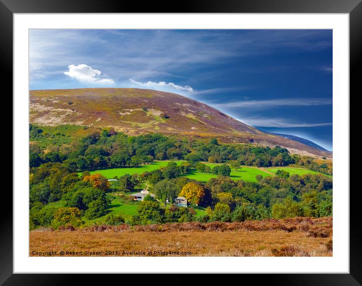 Up on Moors Framed Mounted Print by Robert Gipson