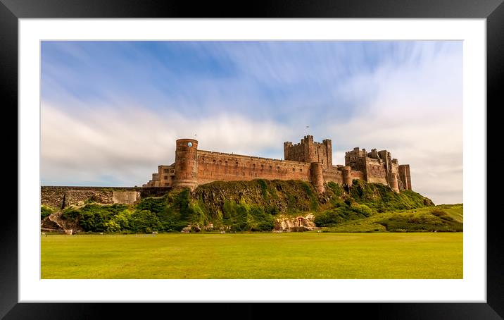 Breathtaking Bamburgh Castle.............. Framed Mounted Print by Naylor's Photography