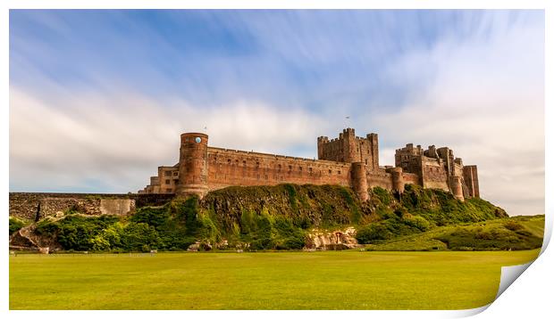 Breathtaking Bamburgh Castle.............. Print by Naylor's Photography
