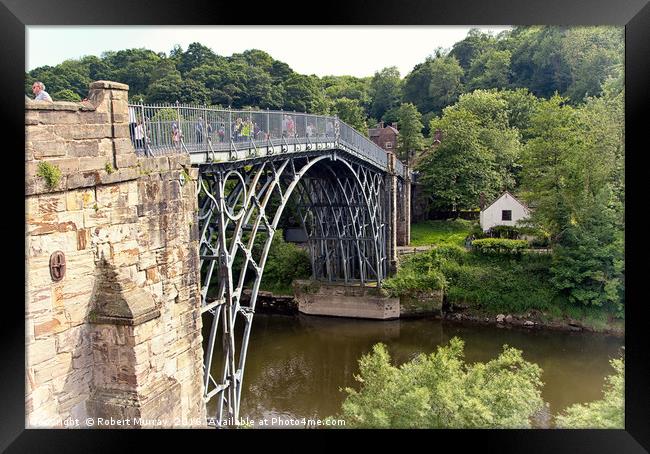 The Iron Bridge Framed Print by Robert Murray
