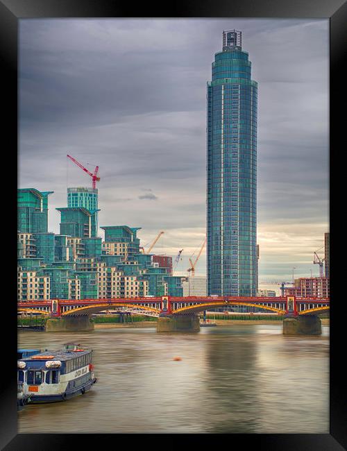 Vauxhall  London City Framed Print by Clive Eariss