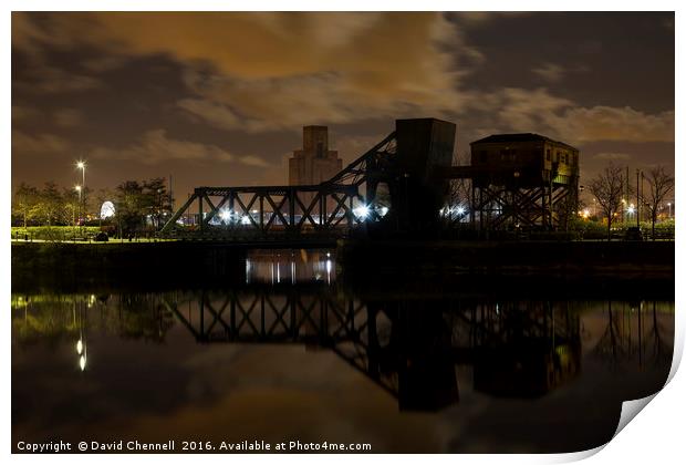 Egerton Bascule Bridge  Print by David Chennell