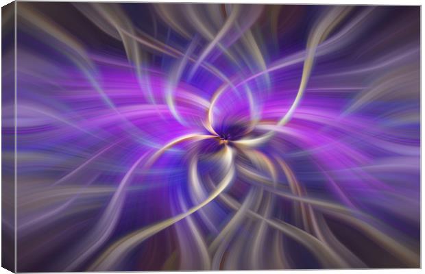 Purple Gold Colored Abstract. Concept Spirituality Canvas Print by Jenny Rainbow