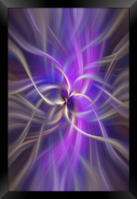 The Violet Flame. Spirituality Framed Print by Jenny Rainbow