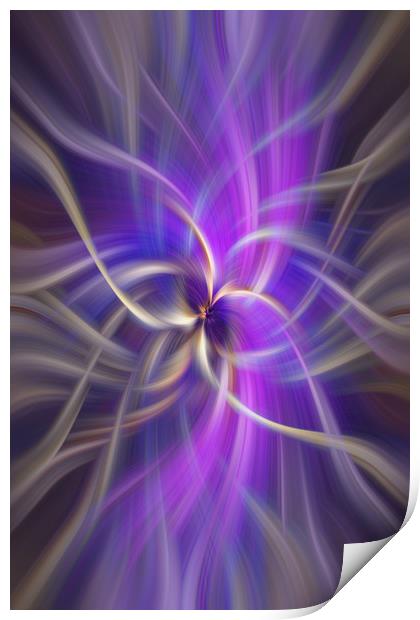 The Violet Flame. Spirituality Print by Jenny Rainbow
