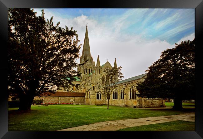 Chichester Cathedral Framed Print by graham young