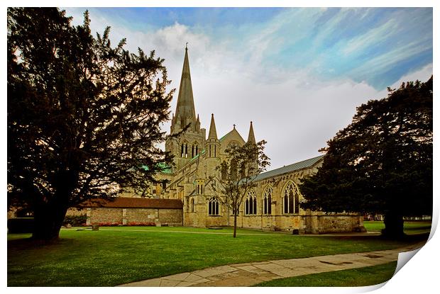 Chichester Cathedral Print by graham young