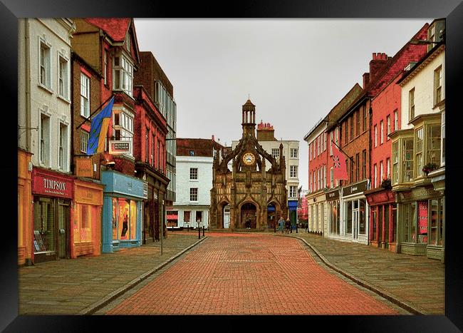 Chichester Market Cross Framed Print by graham young