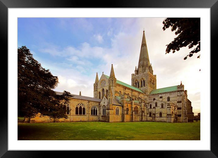 Chichester Cathedral Framed Mounted Print by graham young