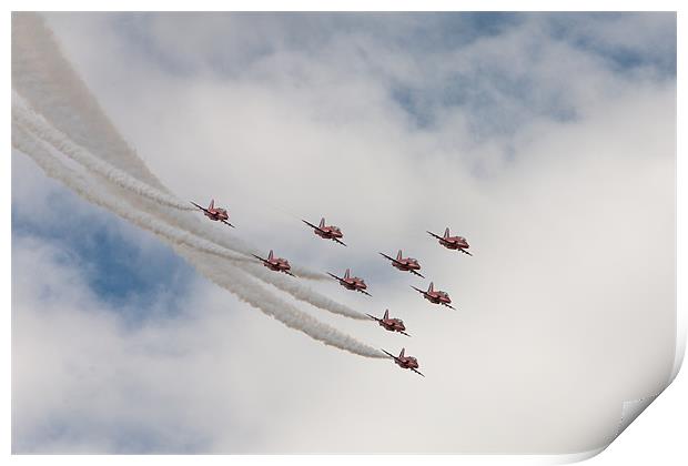 Red Arrows Print by Simon Wrigglesworth