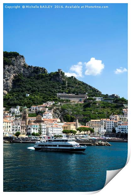 Amalfi Mare Print by Michelle BAILEY
