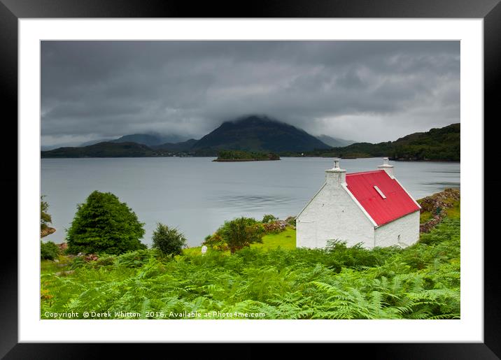 Red Roof Cottage 10 Framed Mounted Print by Derek Whitton