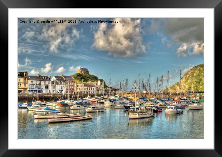 Ilfracombe Harbour North Devon Framed Mounted Print by austin APPLEBY