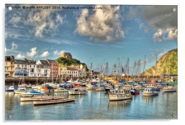 Ilfracombe Harbour North Devon Acrylic by austin APPLEBY
