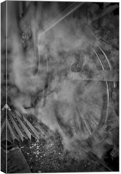 Steam wheel Canvas Print by sean clifford