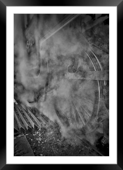 Steam wheel Framed Mounted Print by sean clifford