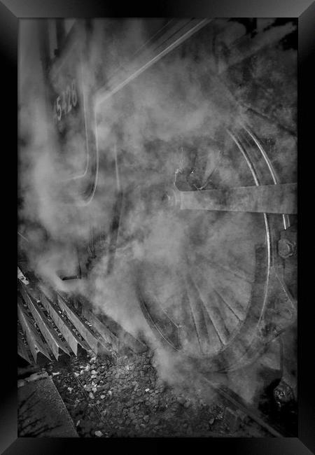 Steam wheel Framed Print by sean clifford