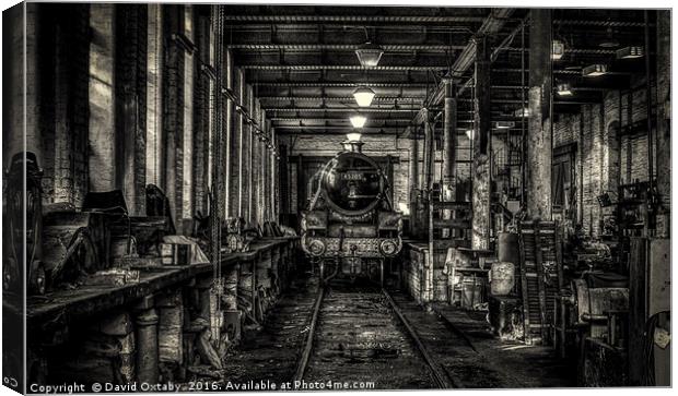 In the workshops Canvas Print by David Oxtaby  ARPS