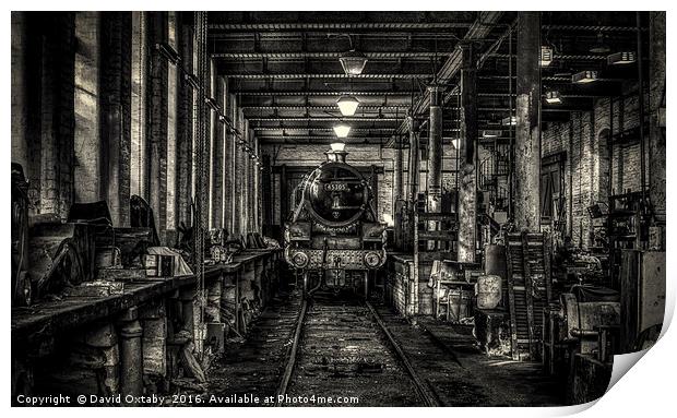In the workshops Print by David Oxtaby  ARPS