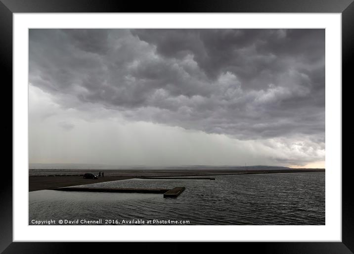 West Kirby Storm  Framed Mounted Print by David Chennell