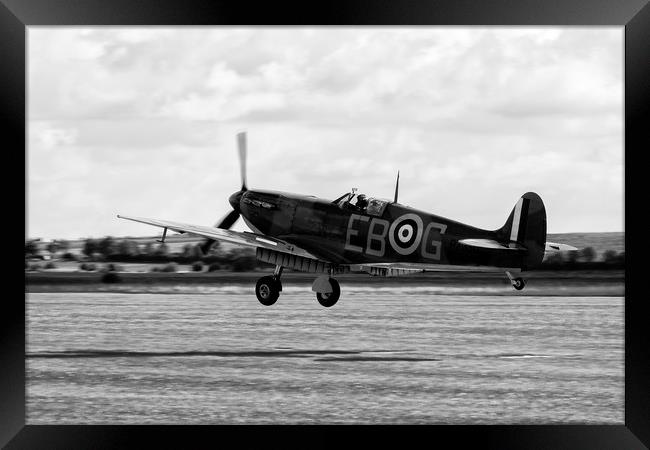 Spitfire P7350 Framed Print by J Biggadike