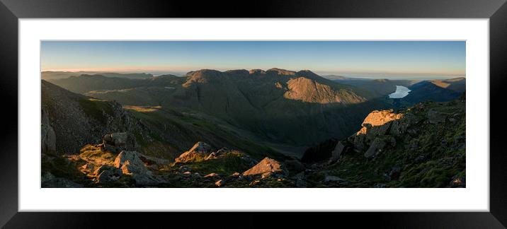 Great Gable Sunrise Framed Mounted Print by James Grant