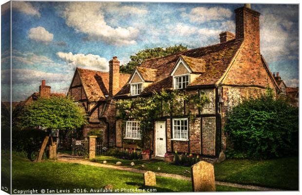 A Corner of Turville Canvas Print by Ian Lewis