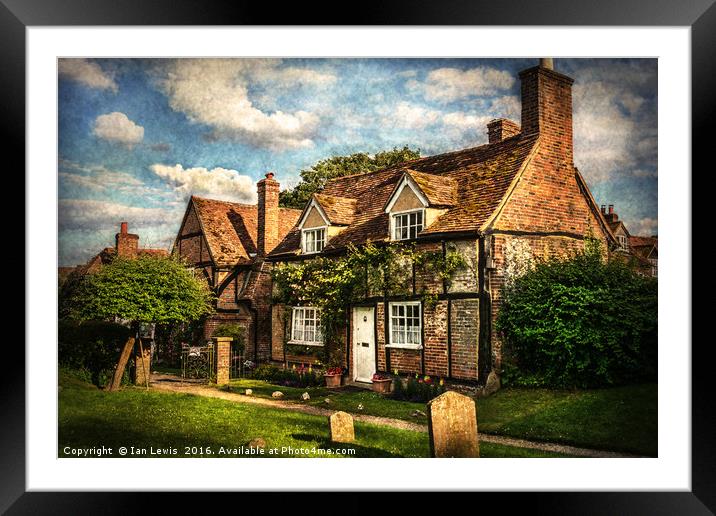 A Corner of Turville Framed Mounted Print by Ian Lewis