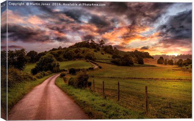 A North Yorkshire Sunset Canvas Print by K7 Photography