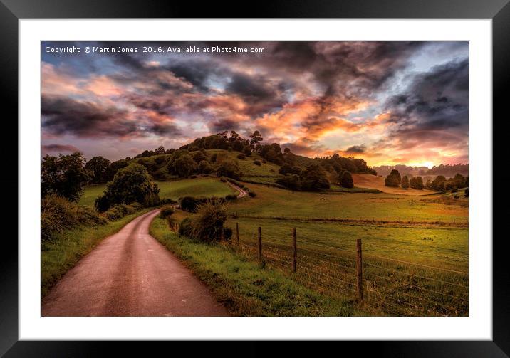 A North Yorkshire Sunset Framed Mounted Print by K7 Photography