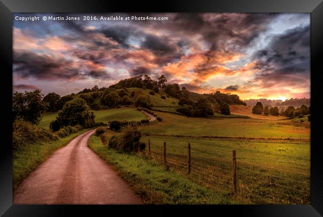 A North Yorkshire Sunset Framed Print by K7 Photography
