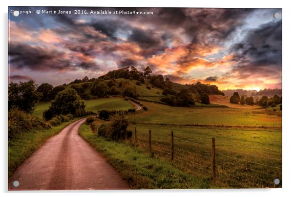 A North Yorkshire Sunset Acrylic by K7 Photography