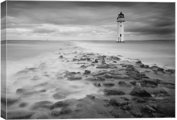 High Tide at Perch Rock Canvas Print by Clive Ashton