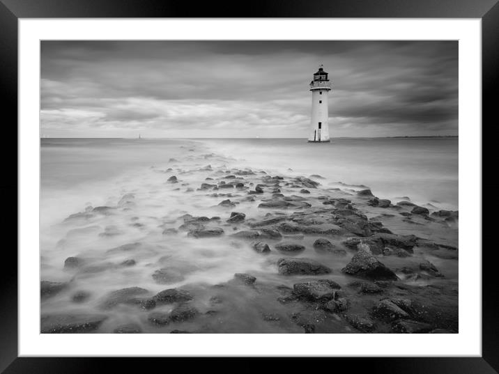 High Tide at Perch Rock Framed Mounted Print by Clive Ashton